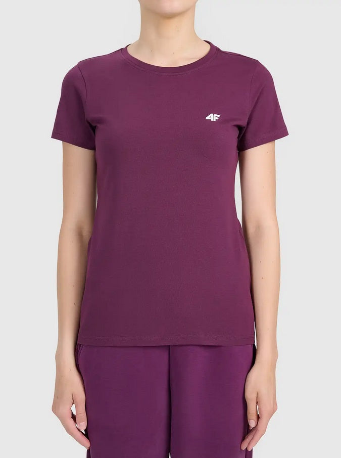 brīvā laika krekls tshirt burgundy 4f wss26ttshf2771 60s