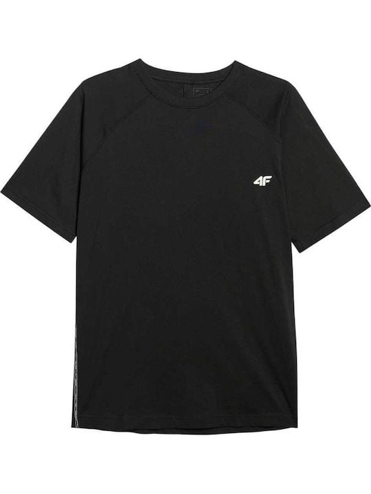 brīvā laika krekls tshirt deep black 4f waw25ttshm2373 20s