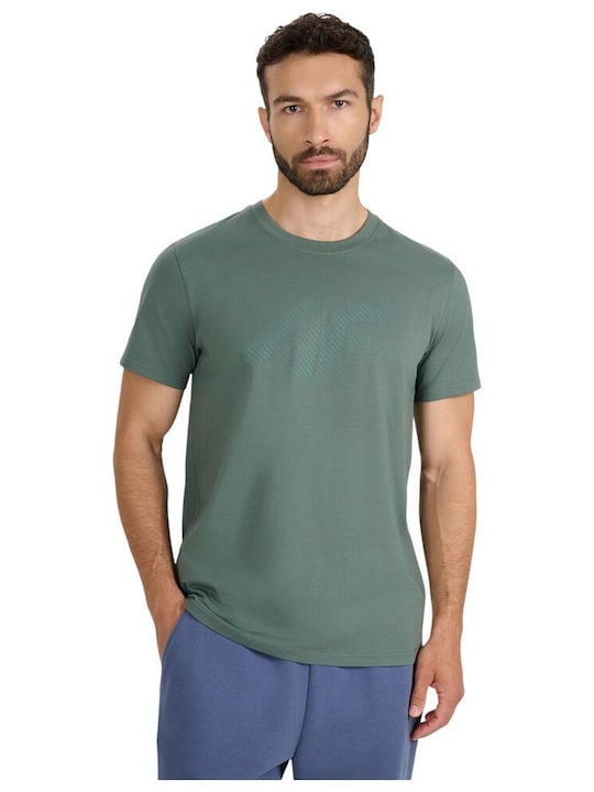 brīvā laika krekls tshirt green 4f waw25ttshm2442 41s