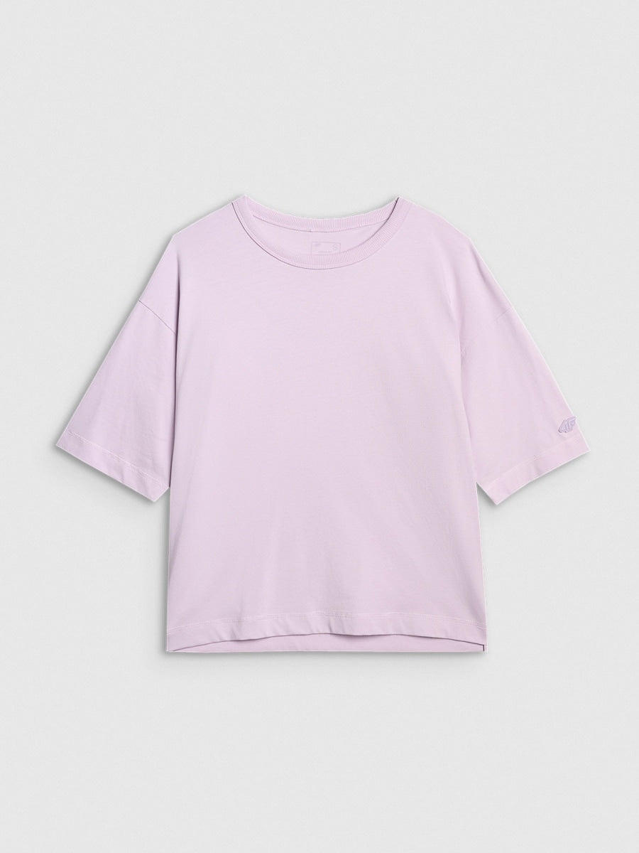 brīvā laika krekls tshirt light violet 4f waw25ttshf2350 52s 3