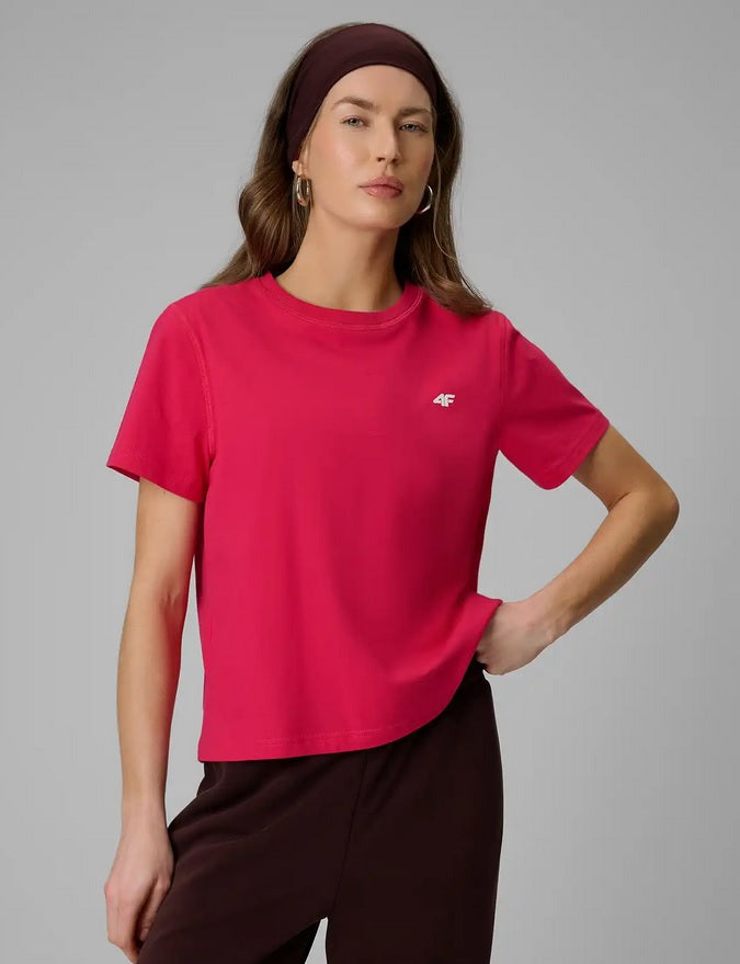 brīvā laika krekls tshirt pink 4f wss26ttshf2772 54s
