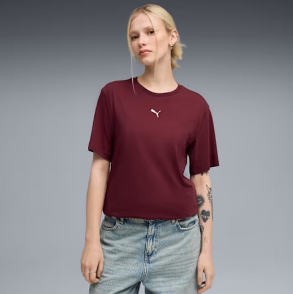 brīvā laika tkrekls ess relaxed tee ruby shimmer pu 684971 96