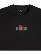 brīvā laika tkrekls graphic puma wording tee puma black pu 688032 01 1