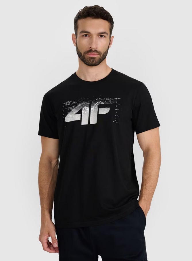 brīvā laika tkrekls tshirt deep black 4f waw25ttshm2359 20s