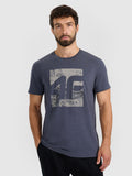 brīvā laika tkrekls tshirt middle grey melange 4f waw25ttshm3126 24m