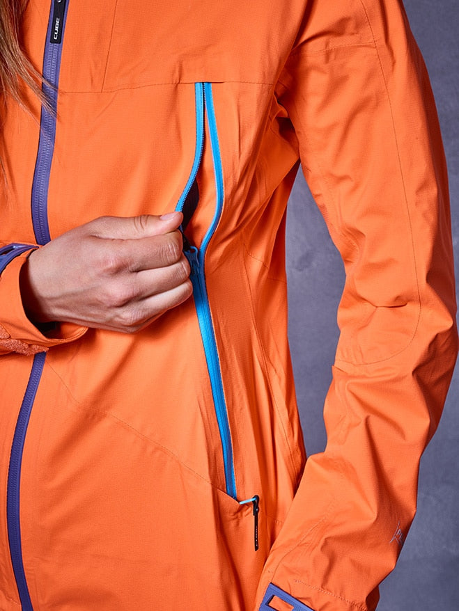 CUBE AM WS Storm Jacket nectarine´n´blue