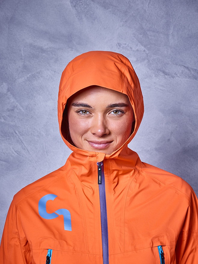 CUBE AM WS Storm Jacket nectarine´n´blue