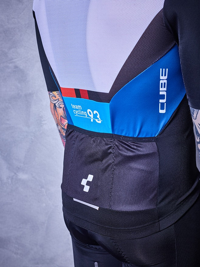 CUBE TEAMLINE Jersey  S/S black´n´blue´n´white