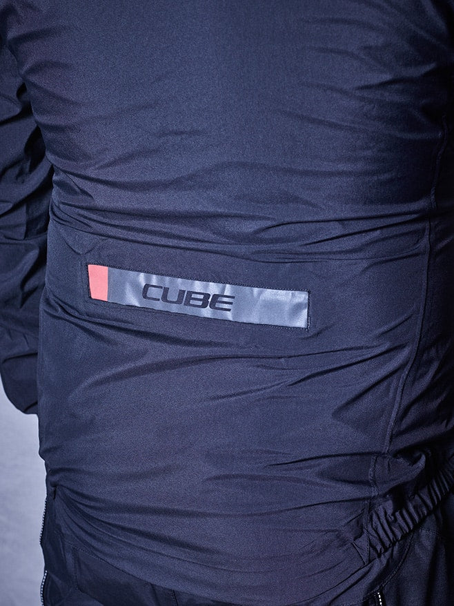 CUBE BLACKLINE Rain Jacket Reflective black´n´grey