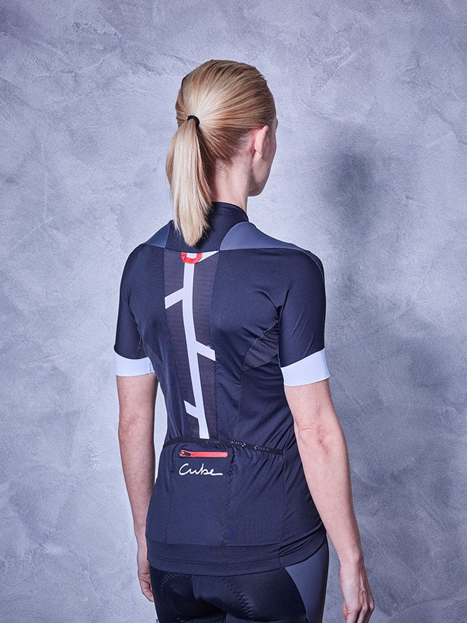 CUBE BLACKLINE WLS Jersey S/S black/white/grey