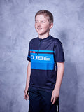 CUBE JUNIOR Teamline Jersey S/S black/blue/wht