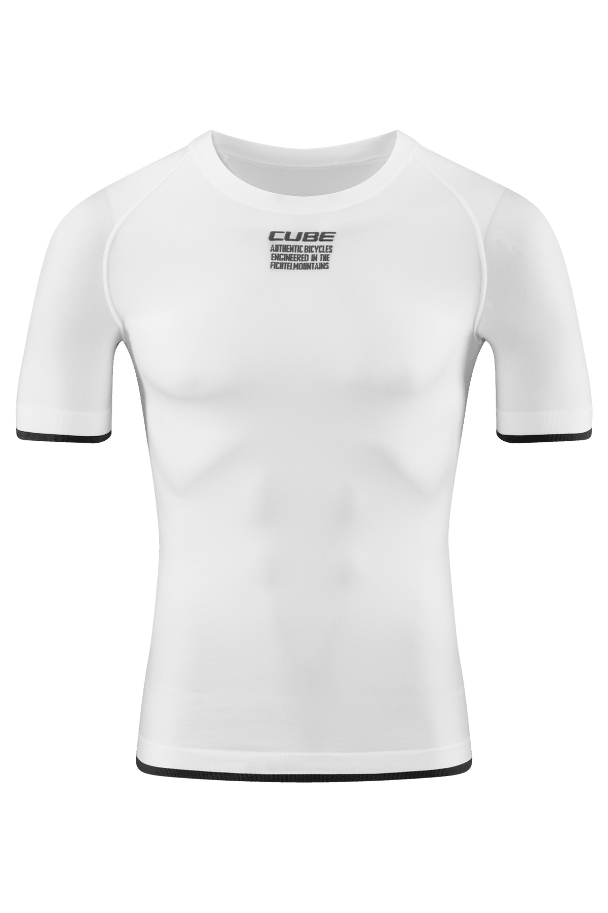 C 12456 Cube Baselayer Race Be Cool S S White