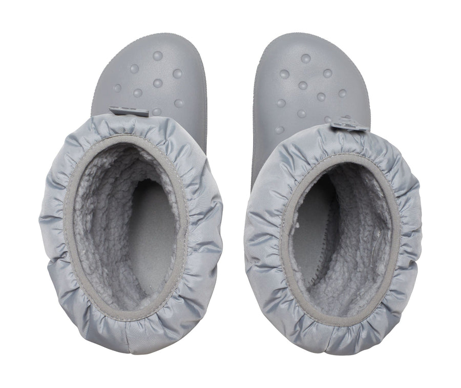 Crocs Classic Neo Puff Boot Kids, Light grey