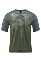 CUBE ATX Round Neck Jersey TM S/S olive´n´grey