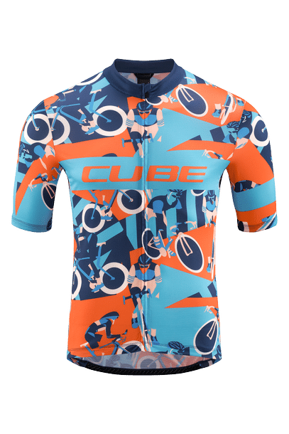 CUBE BLACKLINE Jersey CMPT S/S blue´n´orange