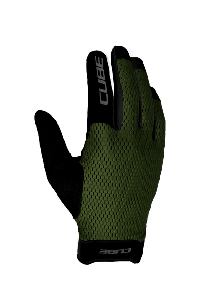CUBE Gloves Gravity long finger TM olive´n´grey