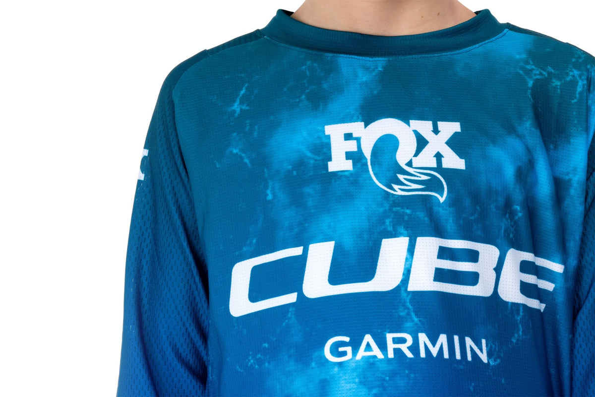CUBE MTB Jersey ROOKIE X Actionteam L/S blue´n´green