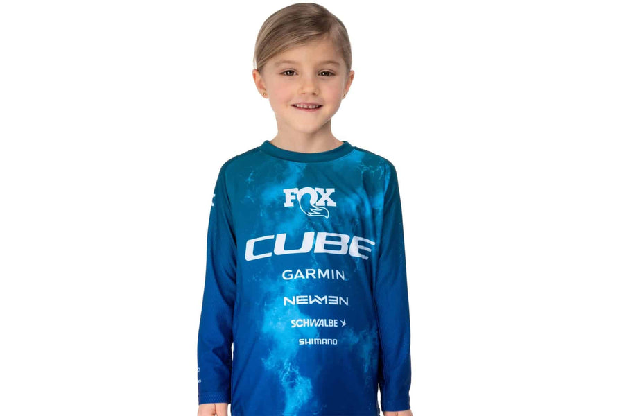 CUBE MTB Jersey ROOKIE X Actionteam L/S blue´n´green