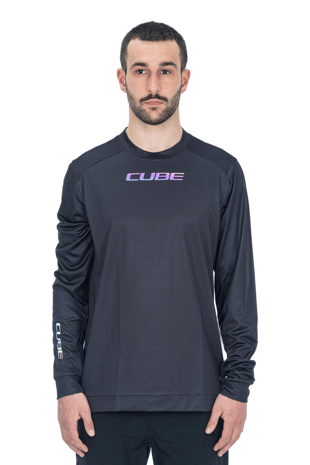 CUBE MTB Round Neck Jersey L/S black