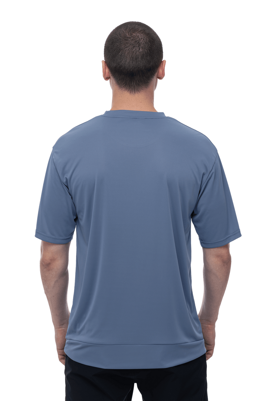 CUBE MTB Round Neck Jersey TECH S/S smoke blue