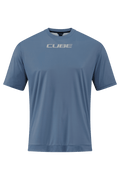 CUBE MTB Round Neck Jersey TECH S/S smoke blue