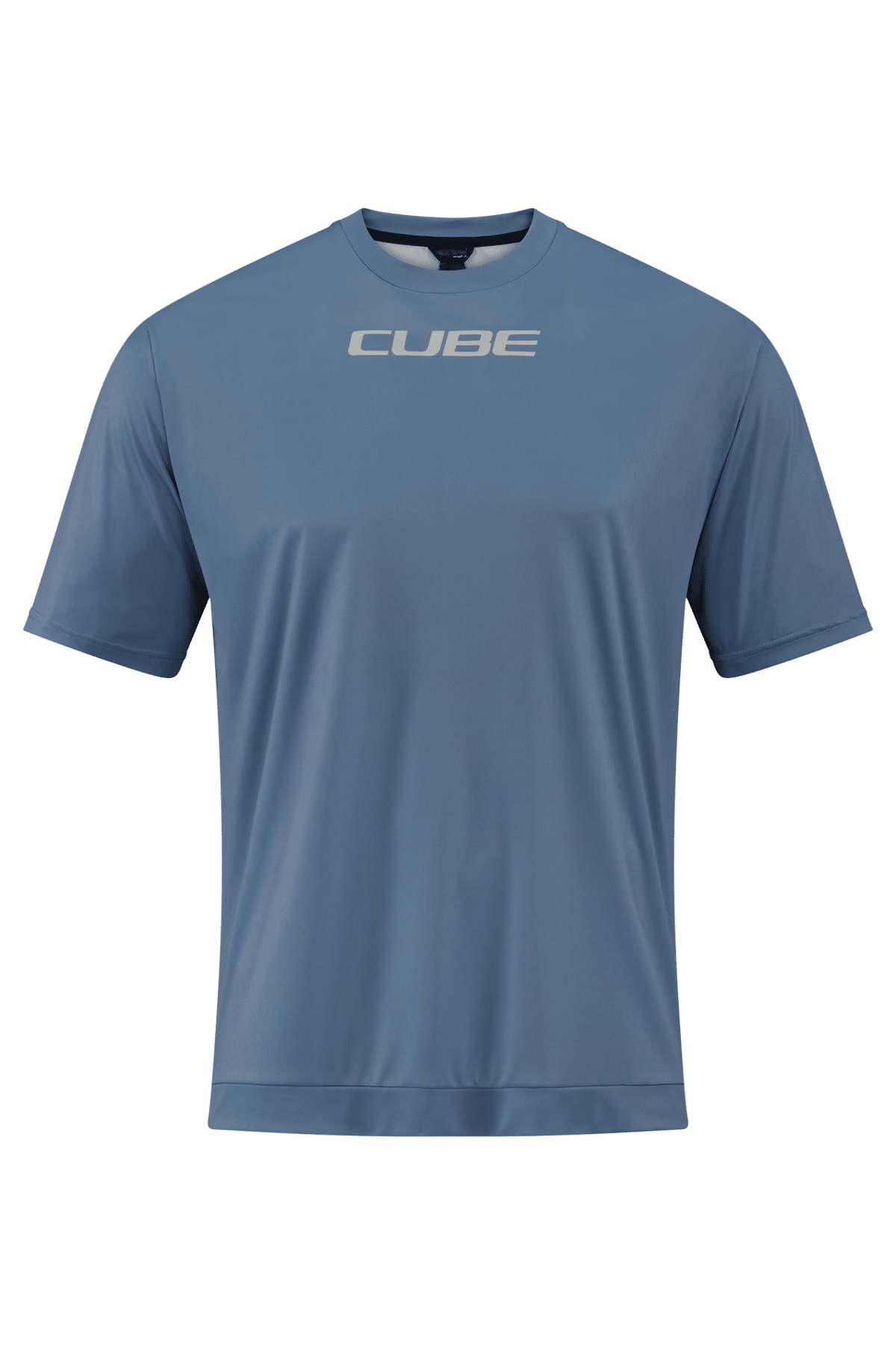 CUBE MTB Round Neck Jersey TECH S/S smoke blue