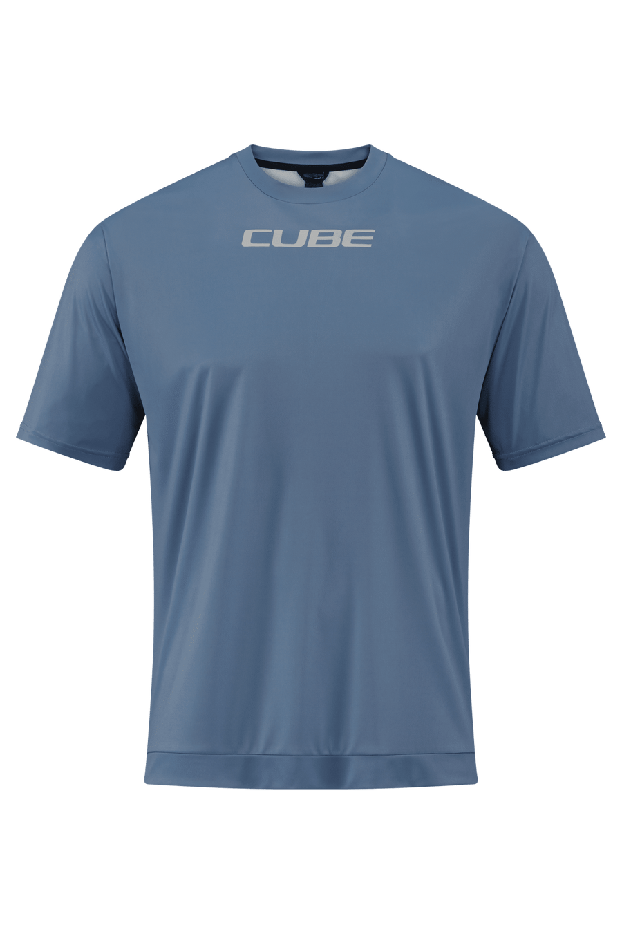 CUBE MTB Round Neck Jersey TECH S/S smoke blue