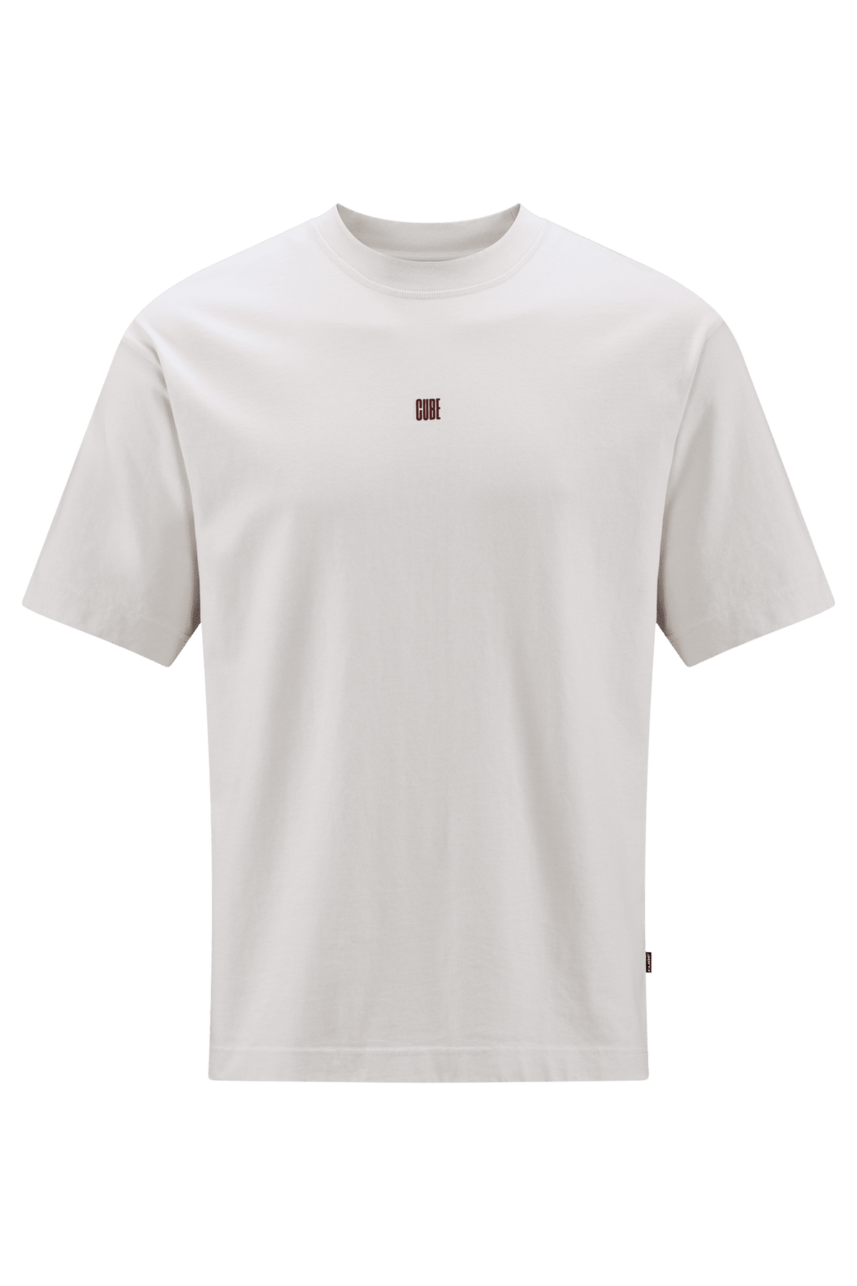 CUBE Organic T-Shirt Logo Dropshoulder beige