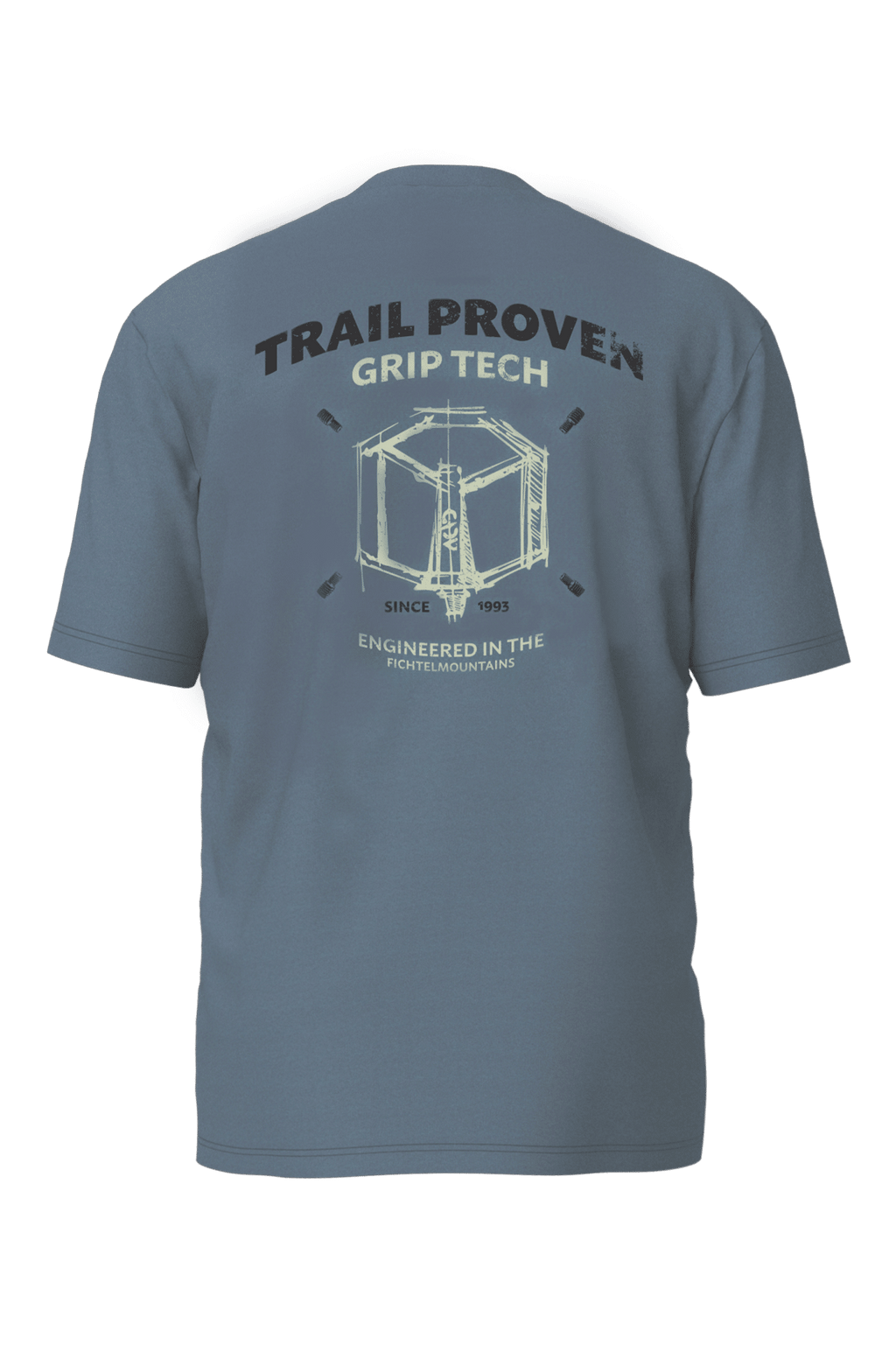 CUBE Organic T-Shirt Trail Proven GTY FIT petrol