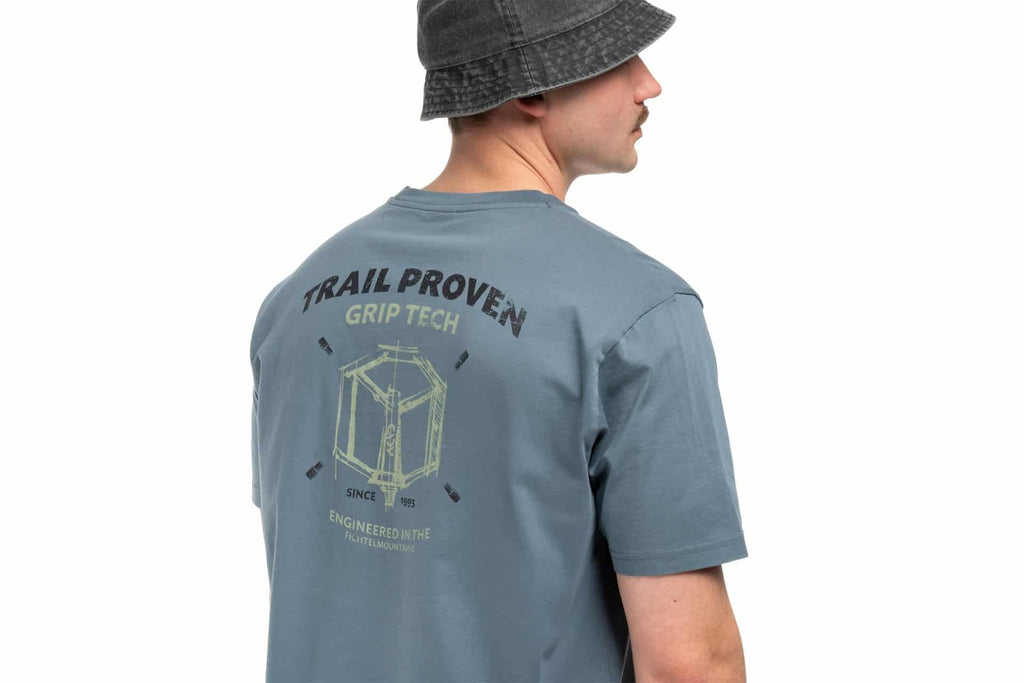 CUBE Organic T-Shirt Trail Proven GTY FIT petrol
