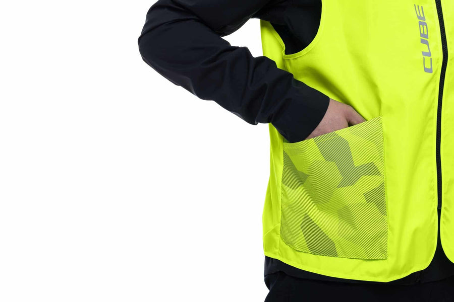 CUBE Safety Gilet CMPT neon yellow