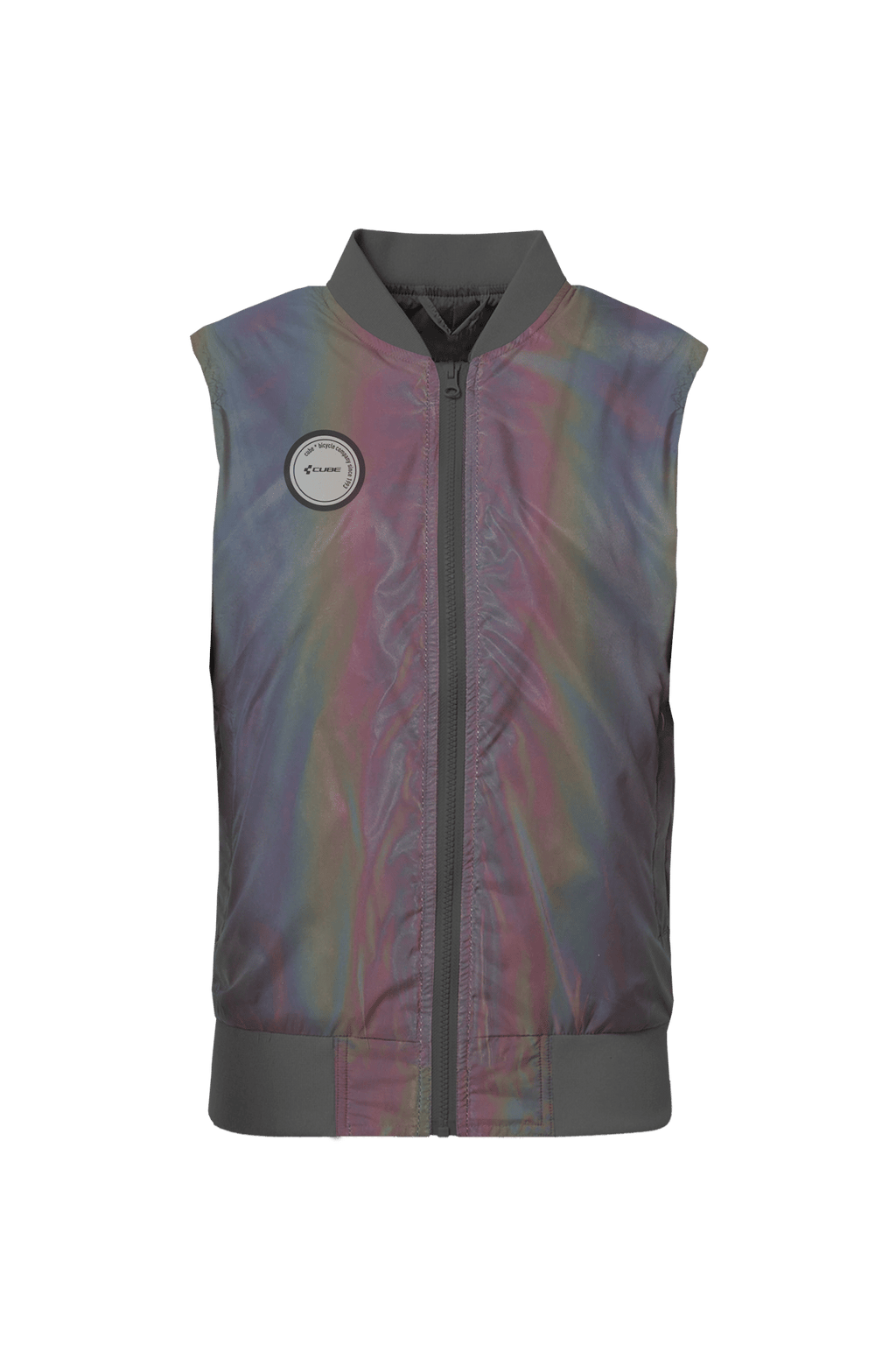 CUBE Safety Wind Gilet rainbow reflective