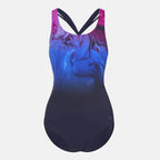Speedo Calypso Printed Shaping 1pc, navy/blue flame