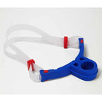 Speedo Centre snorkel, Fed red/Blue flame