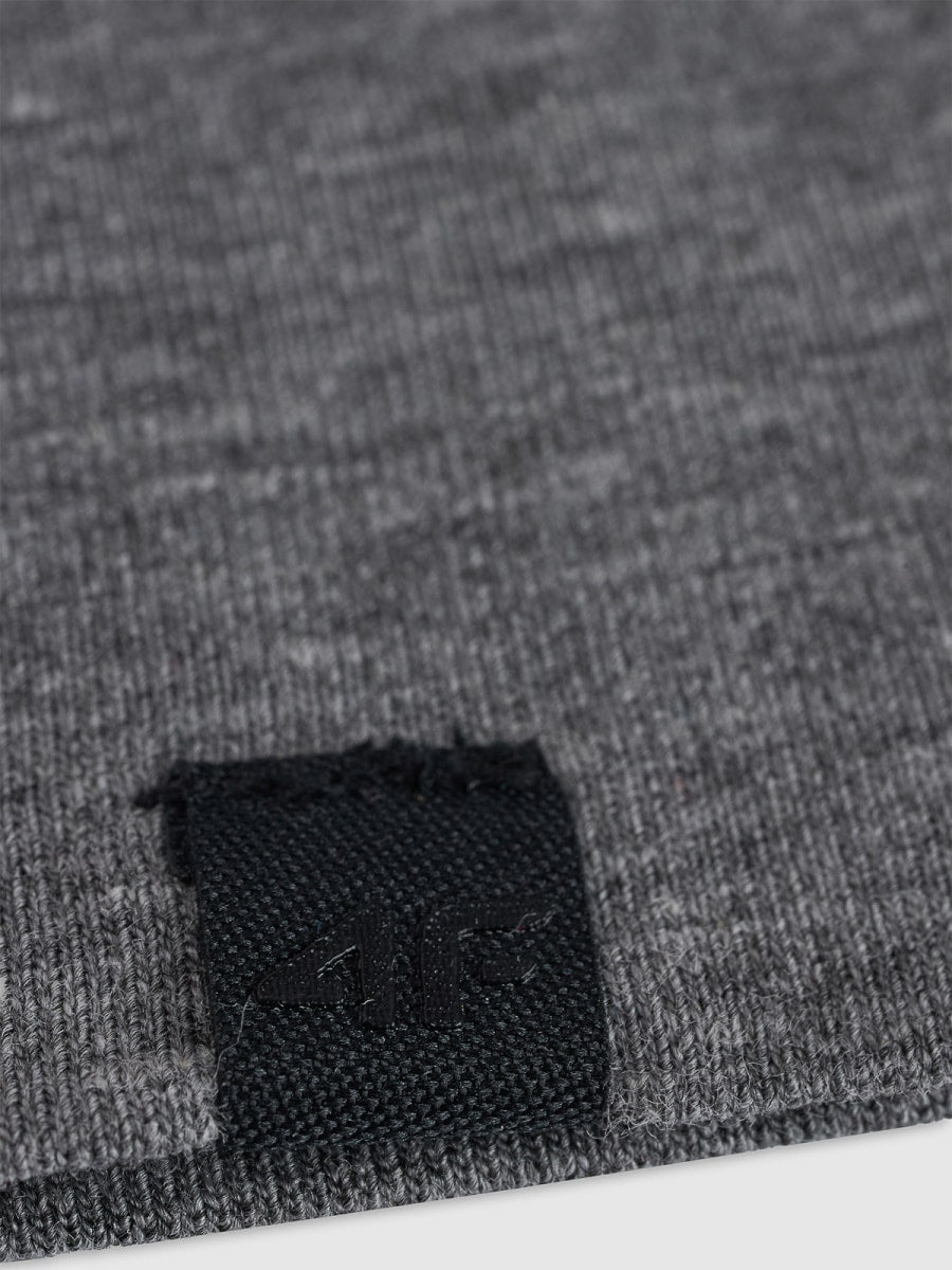 cepure cap dark grey melange 4f waw25acapu675 23m