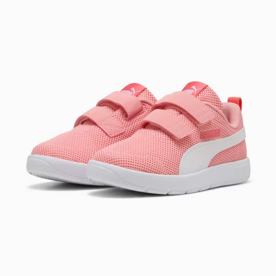 Puma Courtflex V3 Mesh PS Pink Fruit-PUMA Whi