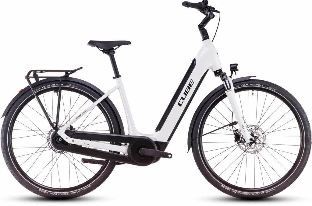 Cube Supreme Hybrid Comfort ONE 500 wave metallicwhite n black