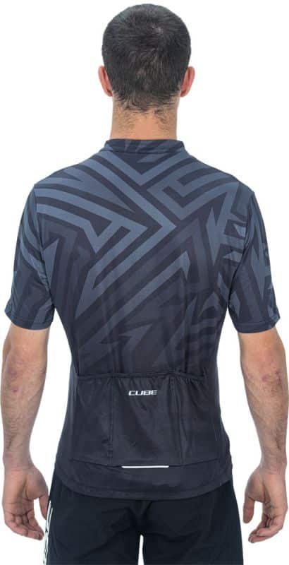 CUBE ATX Jersey Full Zip CMPT S/S black´n´grey