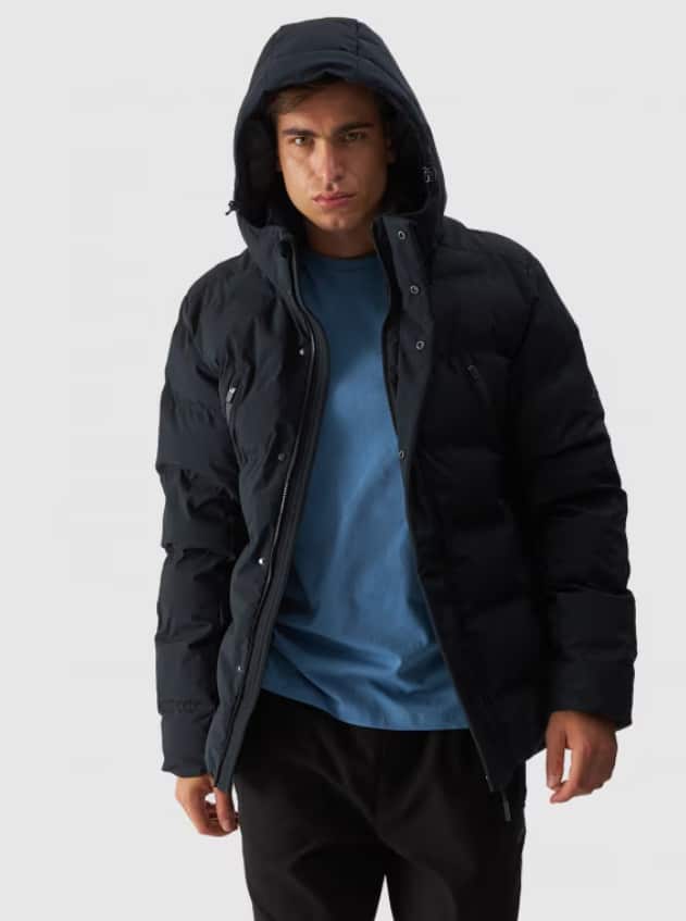 4F DOWN JACKET, DEEP BLACK