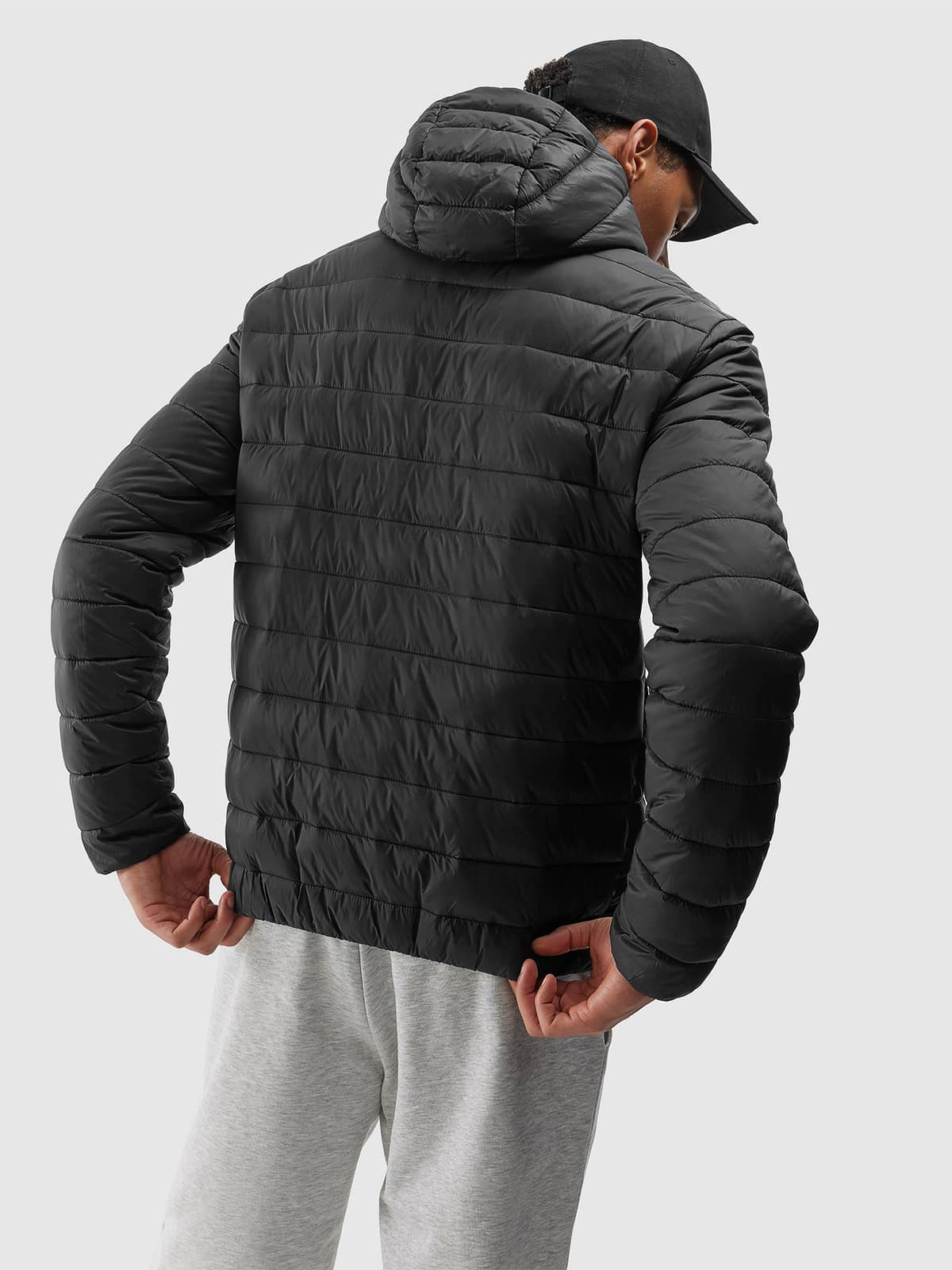 4F DOWN JACKET, DEEP BLACK