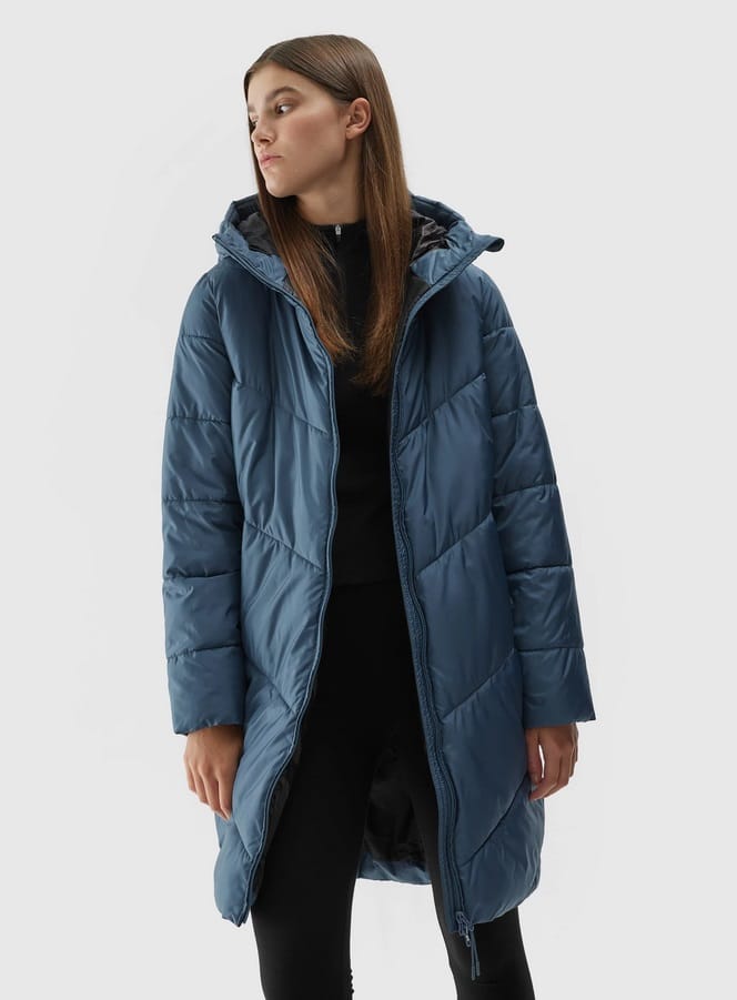 Down Jacket Denim 4faw23tdjaf235 32s 1