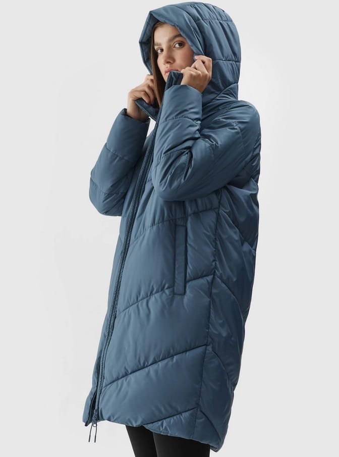 Down Jacket Denim 4faw23tdjaf235 32s 3