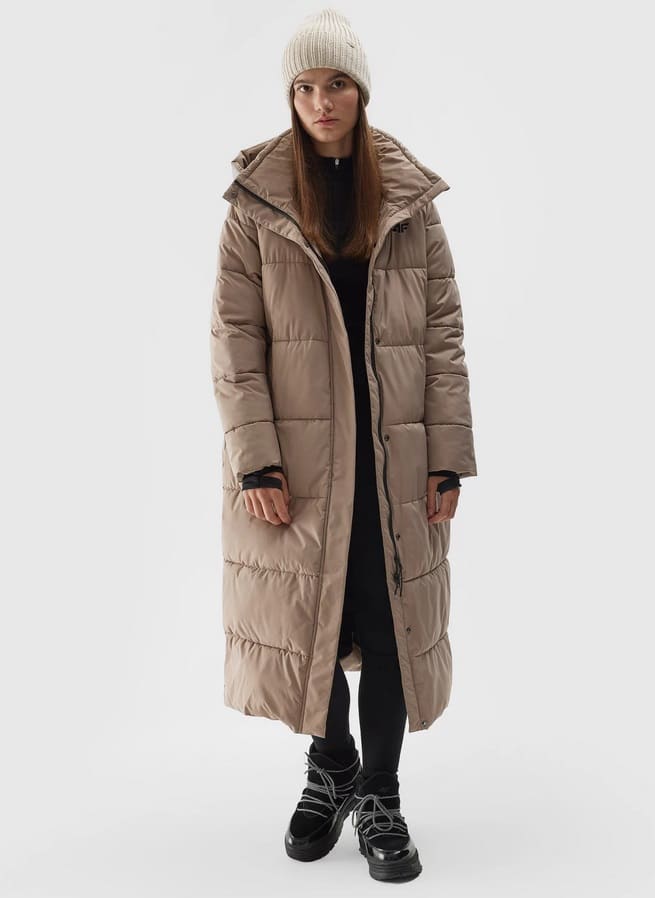 Down Jacket Light Brown 4faw23tdjaf237 82s 1