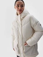 4F DOWN JACKET, OFF WHITE