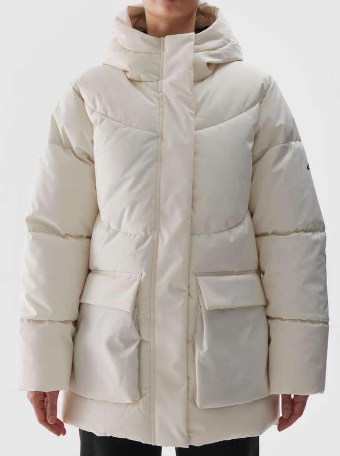 4F DOWN JACKET, OFF WHITE