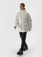 4F DOWN JACKET, OFF WHITE