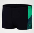 Speedo Dive Aquashort JR, Black / Harlequin Green / Dark