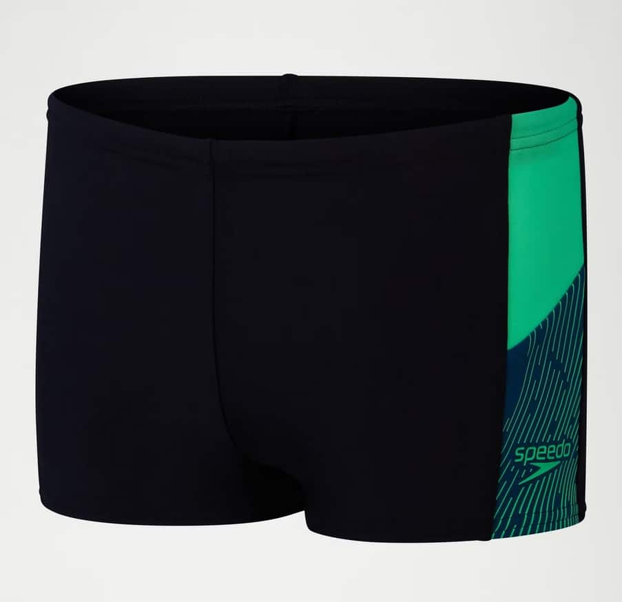 Speedo Dive Aquashort JR, Black / Harlequin Green / Dark