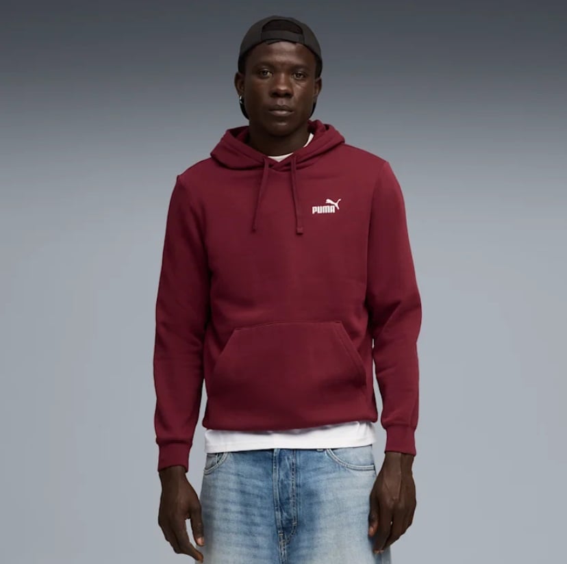 džemperis ess small no 1 logo hoodie fl s ruby pu 682575 96