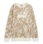Puma ESS+ ANIMAL AOP Crew FL Alpine Snow